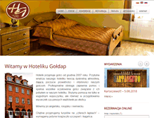 Tablet Screenshot of hotelikgoldap.pl